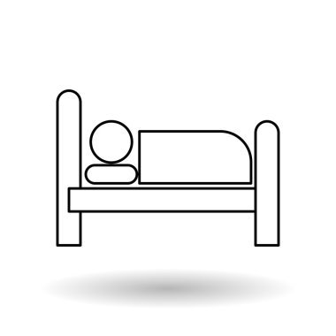 Otel vektör çizim vektör simgesi