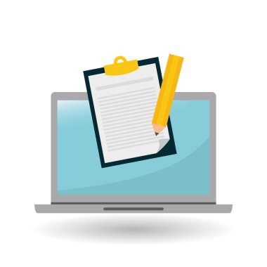 Belge vektör çizim vektör simgesi