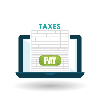 Vergiler, düzenlenebilir simge vektör çizim