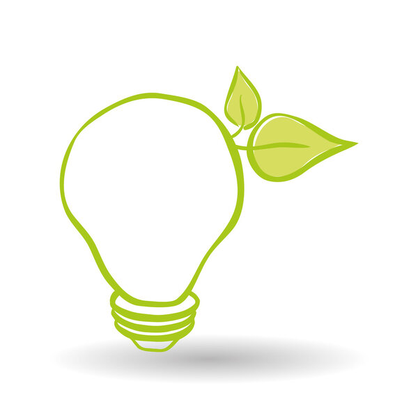 Векторная иллюстрация зеленого мышления, редактируемая иконка
