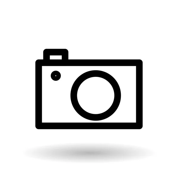 Ilustração vetorial da câmera, ícone editável — Vetor de Stock