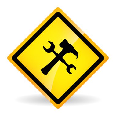 Şantiye vektör tasarımı altında