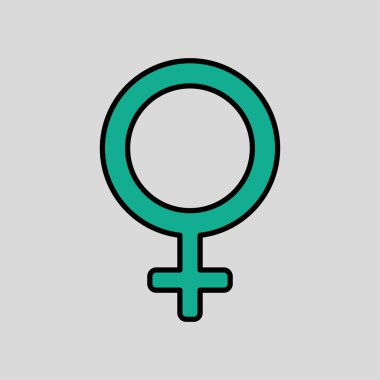 cinsiyet simgesi tasarım, vektör çizim