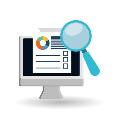 Beyaz arka plan, vektör çizim duyarlı web tasarım