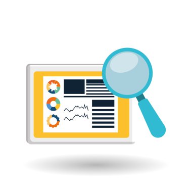 Beyaz arka plan, vektör çizim duyarlı web tasarım