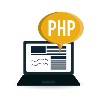 Beyaz arka plan, vektör çizim duyarlı web tasarım