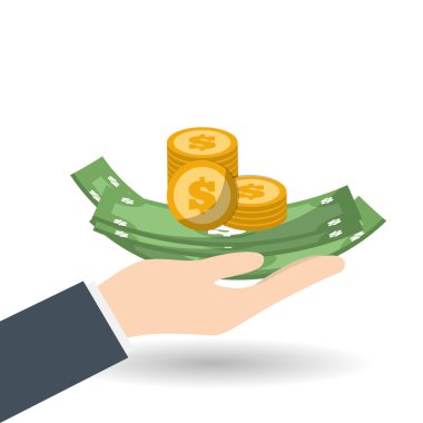 para simgesinin üzerine beyaz arka plan, vektör çizim