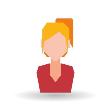 kadın ve sosyal medya tasarımı, vektör çizim