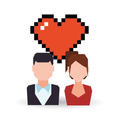 Kalp, vektör çizim grafik tasarım