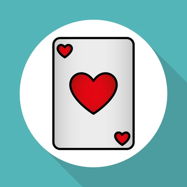 Casino Karten Design, Vektorillustration — Stockvektor