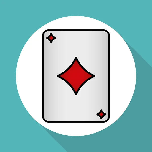 Casino Karten Design, Vektorillustration — Stockvektor