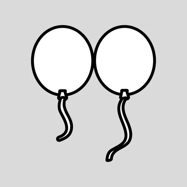 Balon simgesi tasarım, vektör çizim — Stok Vektör