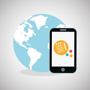 smartphone tasarım, düzenlenebilir vektör çizimi