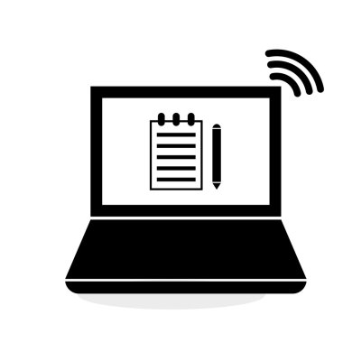 laptop tasarım, düzenlenebilir vektör çizimi