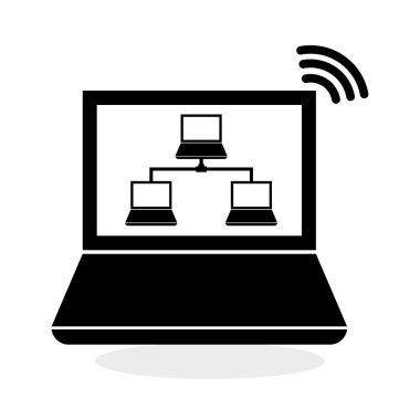 laptop tasarım, düzenlenebilir vektör çizimi