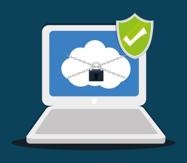 Güvenlik sistemi, düzenlenebilir vektör renkli tasarım