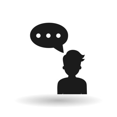 Beyaz arka plan üzerinde vektör çizim tasarım oy