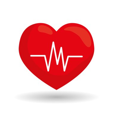 Beyaz arka plan, vektör çizim üzerinde sağlıklı yaşam tarzı tasarım