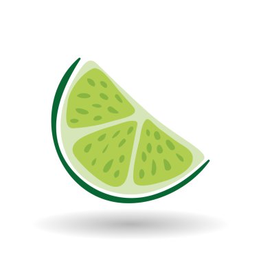 limon tasarımı beyaz arka plan, vektör çizim üzerinde