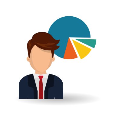 Beyaz arka plan üzerinde vektör çizim tasarım oy