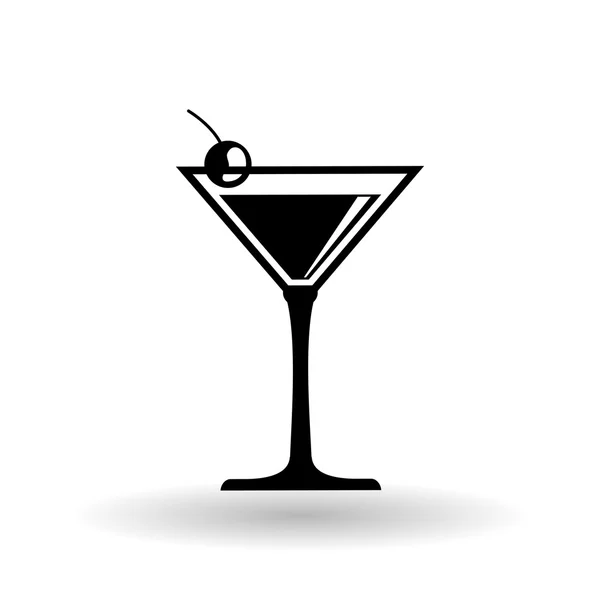 Cocktail design su sfondo bianco, illustrazione vettoriale — Vettoriale Stock