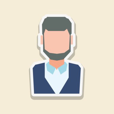 adam ve sosyal medya tasarımı, vektör çizim