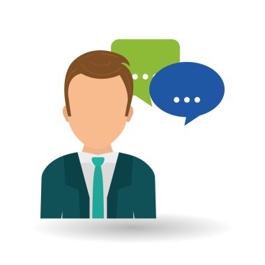 adam ve sosyal medya grafik tasarım, vektör çizim