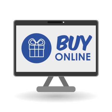 Beyaz arka plan üzerinde bilgisayar illüstrasyon online satın