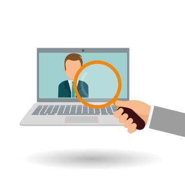 adam ve sosyal medya grafik tasarım, vektör çizim