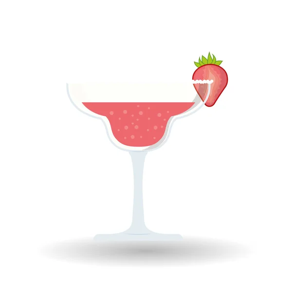 Cocktail design su sfondo bianco, illustrazione vettoriale — Vettoriale Stock