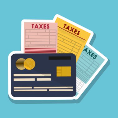 Vergiler, düzenlenebilir simge vektör çizim