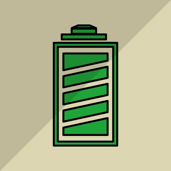 Batterij vectorillustratie — Stockvector