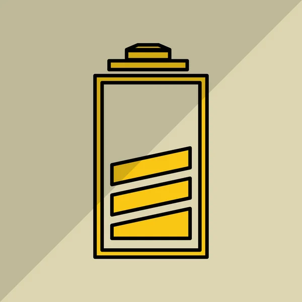 Batterij vectorillustratie — Stockvector