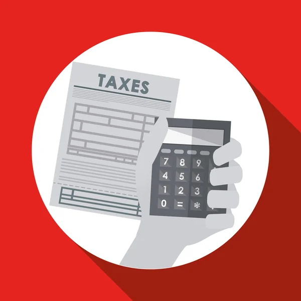 Illustration vectorielle de Taxes, icône modifiable — Image vectorielle