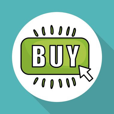 Alışveriş ve düzenlenebilir bir simge vektör çizim