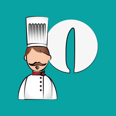 Menü ekipman tasarımı beyaz arka plan, vektör çizim üzerinde