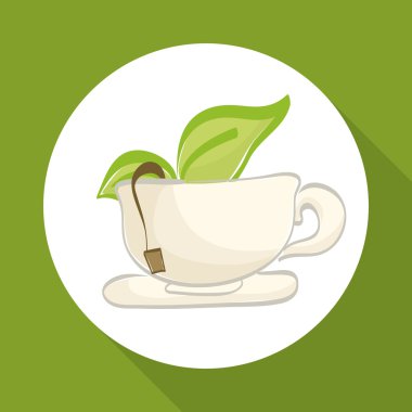 Beyaz arka plan, vektör çizim üzerinde sağlıklı yaşam tarzı tasarım