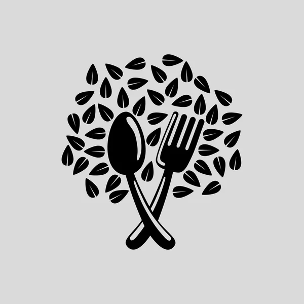 Organic food design over white background, vector illustration — Stock Vector
