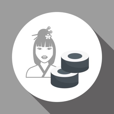 Çin kültürü tasarımı beyaz arka plan, vektör çizim üzerinde