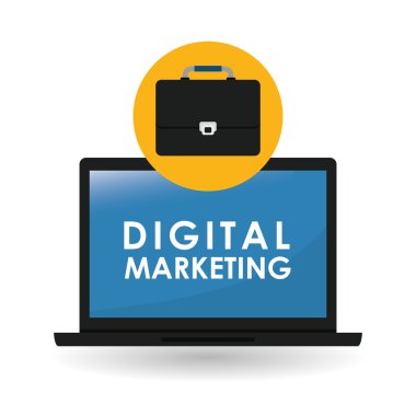 Düz resimde dijital pazarlama tasarım hakkında