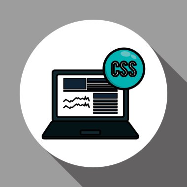 Beyaz arka plan, vektör çizim duyarlı web tasarım