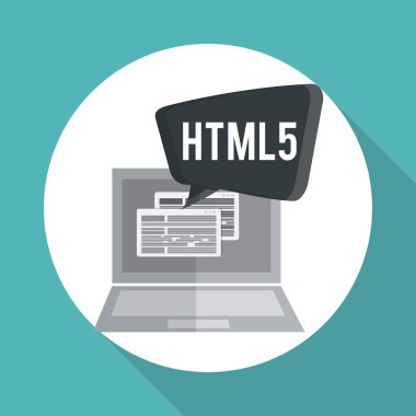 Beyaz arka plan, vektör çizim duyarlı web tasarım