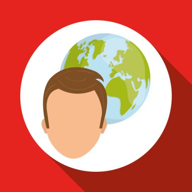 adam ve sosyal medya grafik tasarım, vektör çizim