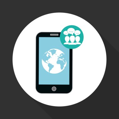 smartphone tasarım, düzenlenebilir vektör çizimi