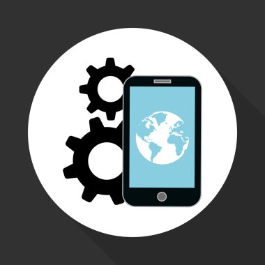 smartphone tasarım, düzenlenebilir vektör çizimi