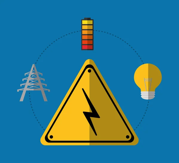 Matériel et fournitures électriques, illustration vectorielle — Image vectorielle