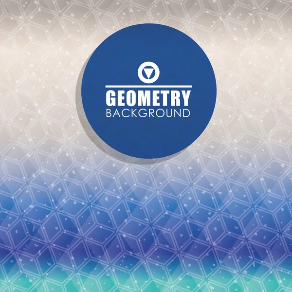 Geometri mavi arka plan, vektör tasarımı — Stok Vektör