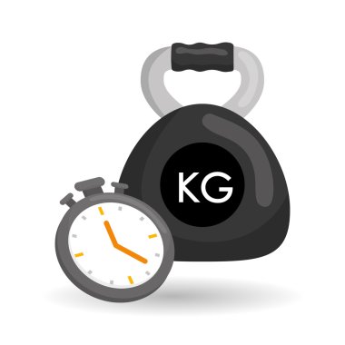 Beyaz arka plan, vektör çizim üzerinde sağlıklı yaşam tarzı tasarım