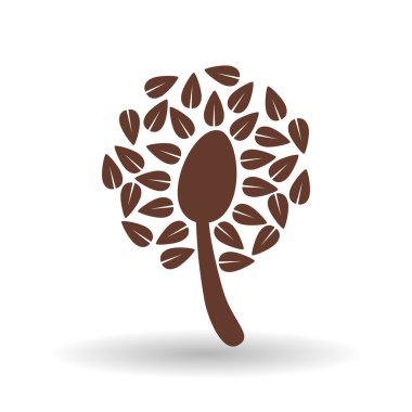 Beyaz arkaplan üzerinde organik gıda tasarımı, vektör illüstrasyonu