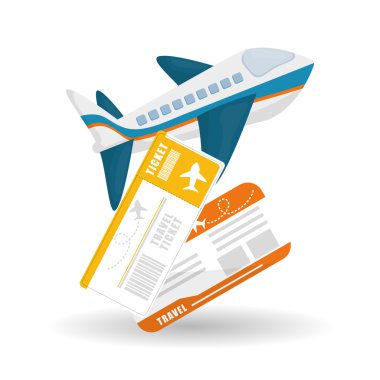 Düz illüstrasyon seyahat tasarım